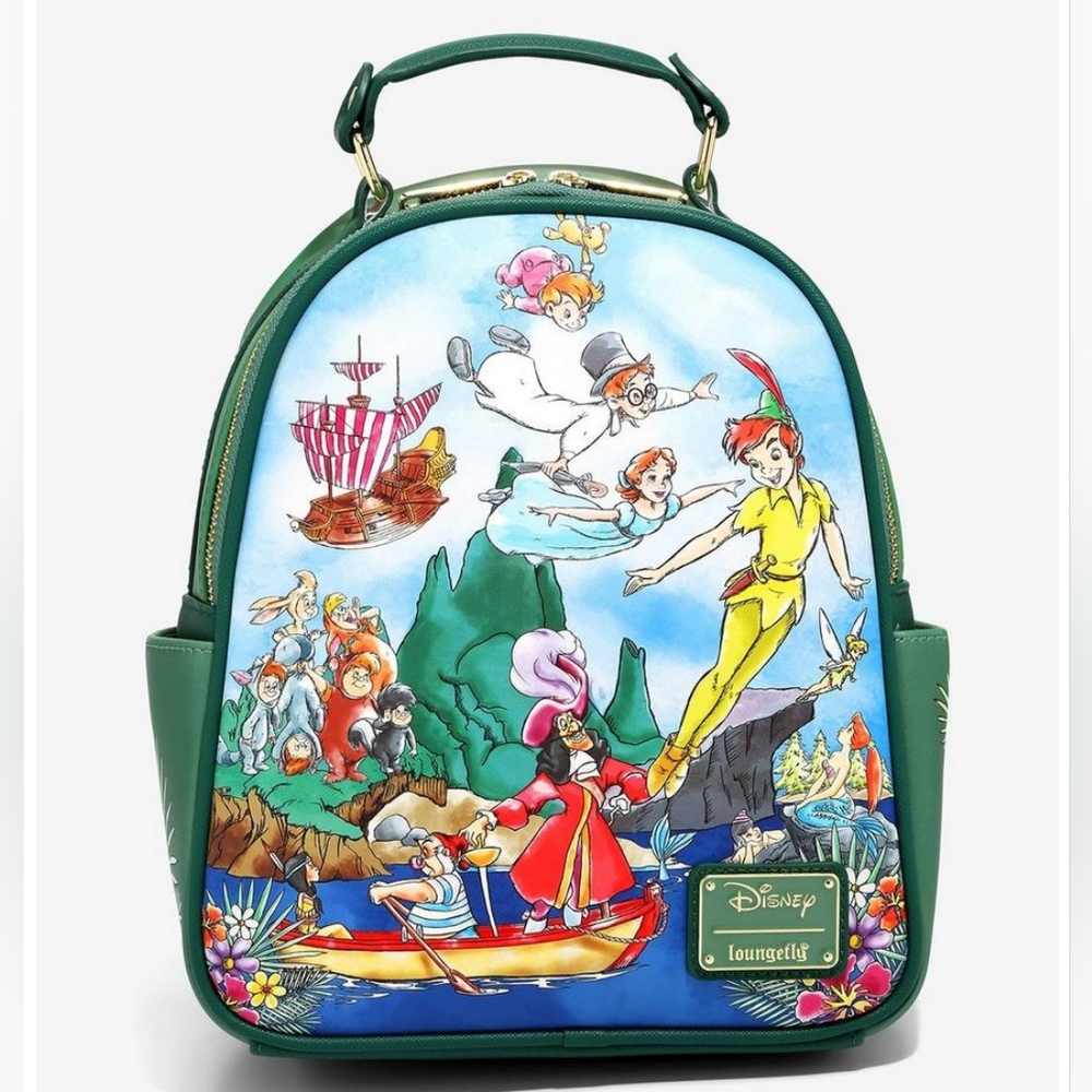 Loungefly Disney Peter Pan Cast Painting Mini Backpack 